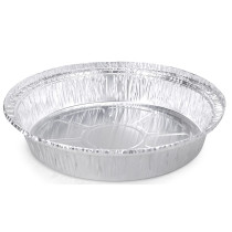 9" Round Aluminum Foil Pans (Pack of 25/50/100) for Roasting, Baking, Cooking, Freezing